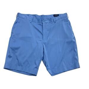 Polo Ralph Lauren Performance Shorts Men's 38 Blue Stretch Classic Fit 9” Inseam